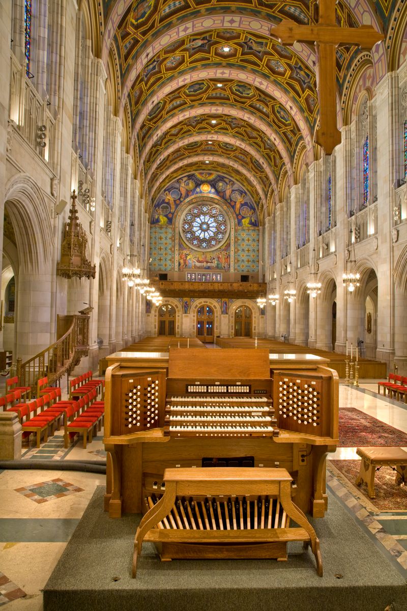 1930 (dedicated 1931) Skinner Organ Company Op. 820, finished by E. M. Skinner, at the Cathedral Church of Our Lady, Queen of the Holy Rosary, Toldeo. 4m, 75 stops, 61 rg, 77 rk, 4916 pipes.